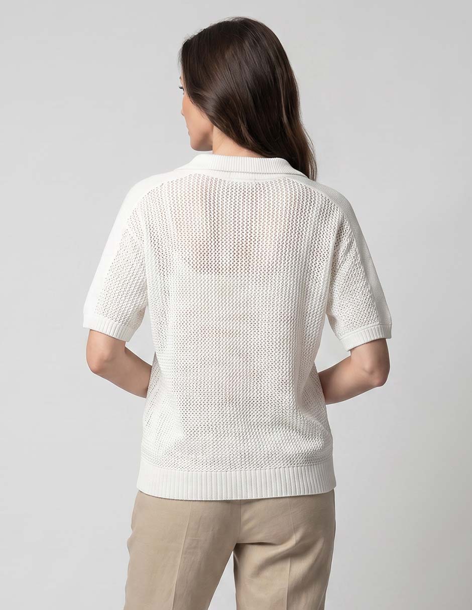 Suéter Chico´s cuello camisero para mujer 2