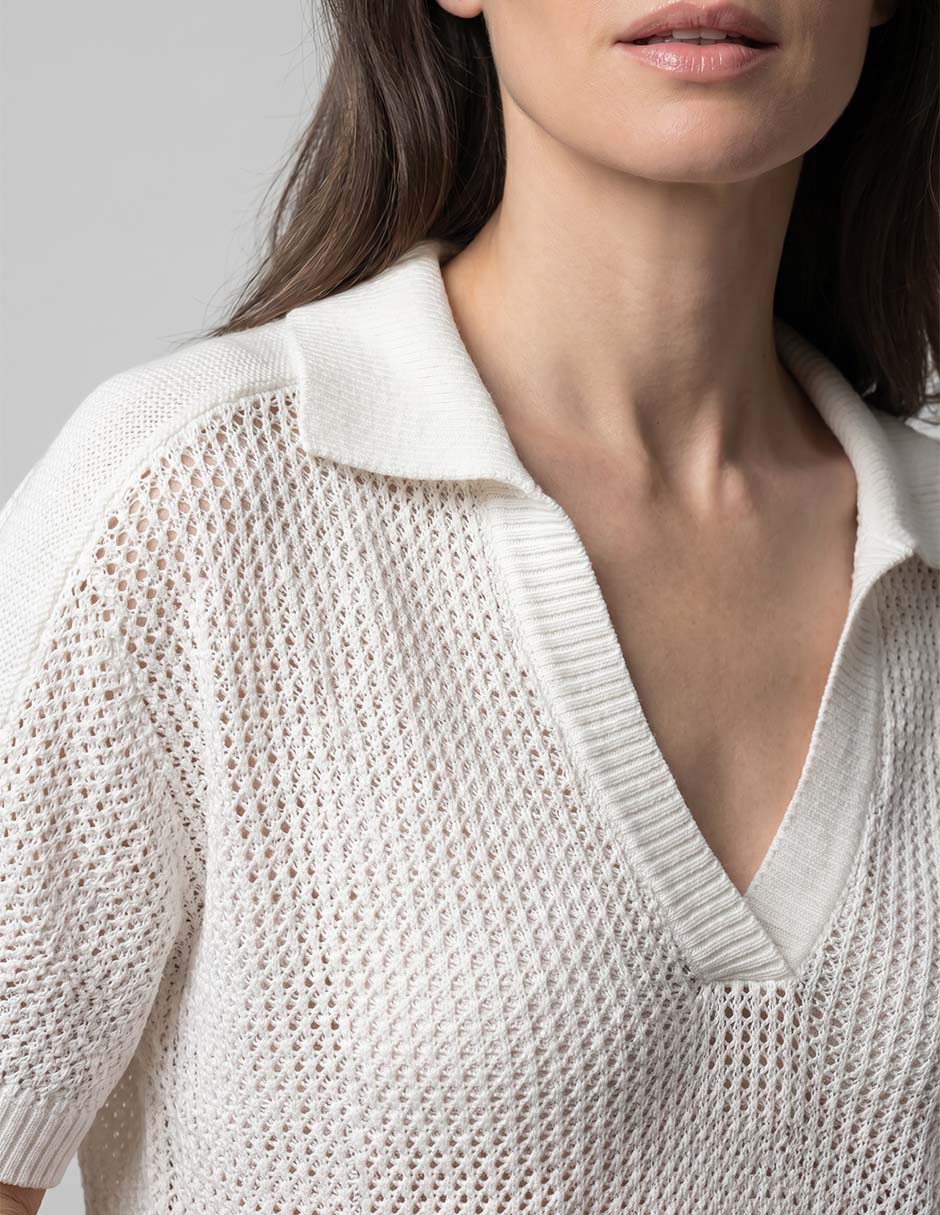 Suéter Chico´s cuello camisero para mujer 3