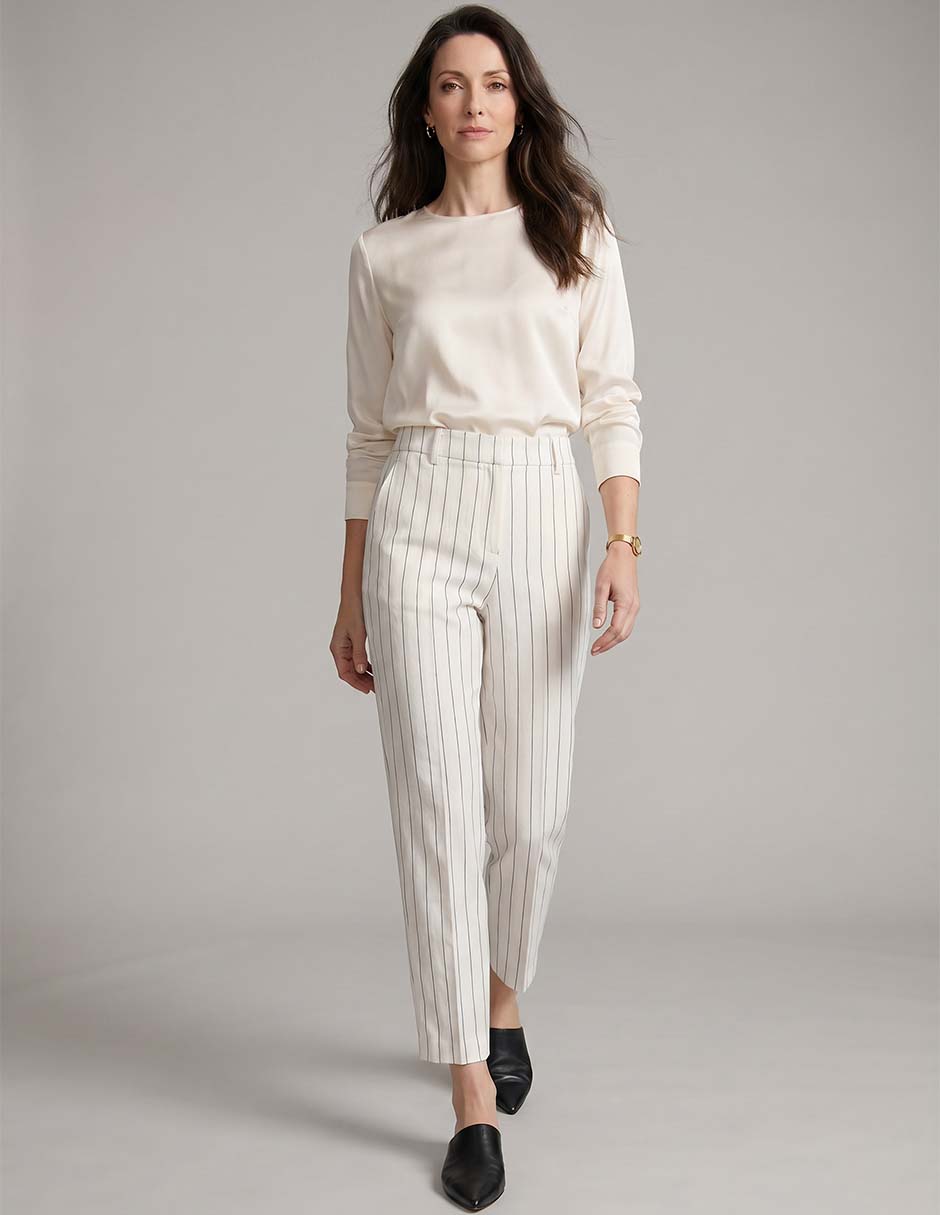 Pantalón capri recto para mujer 3