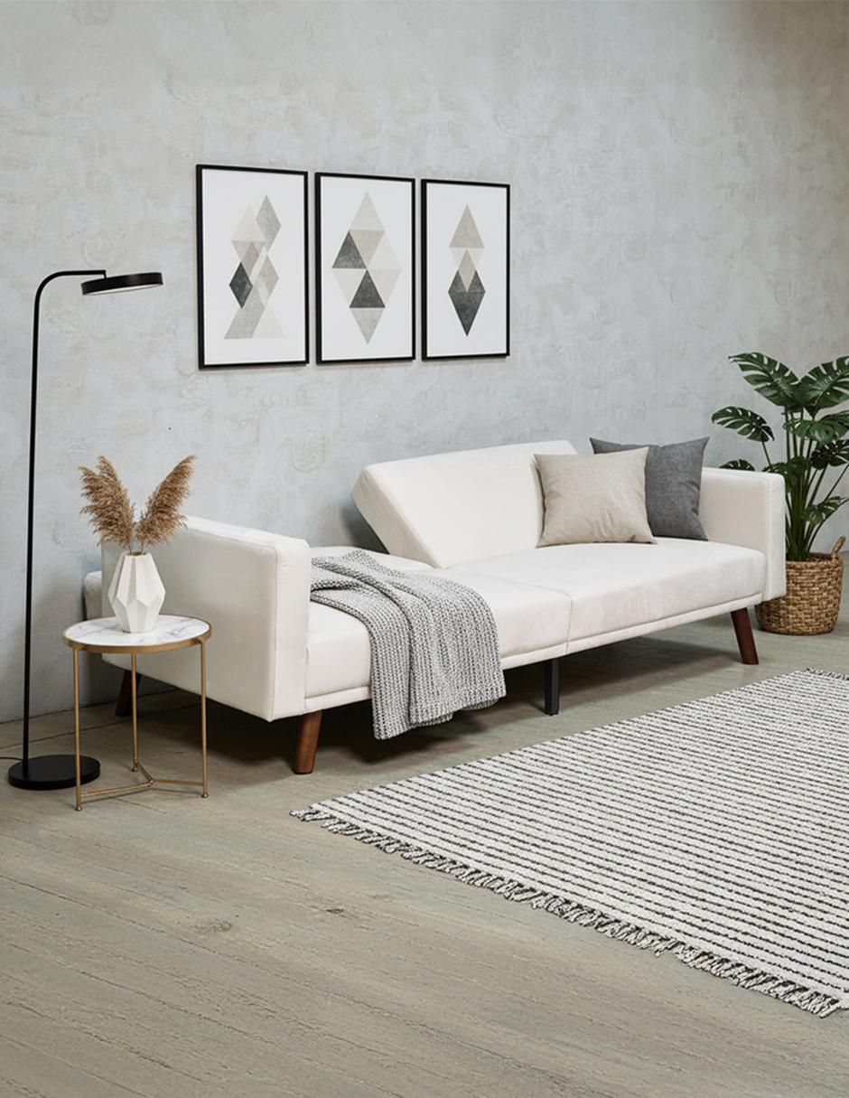 Sofá cama armable Aren de lino 4