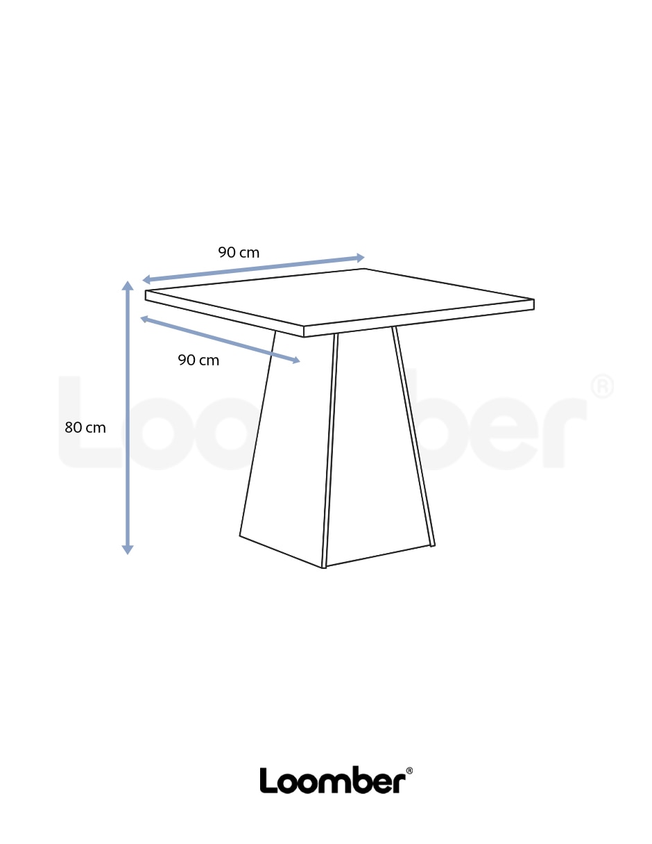 Mesa de comedor armable de madera 6
