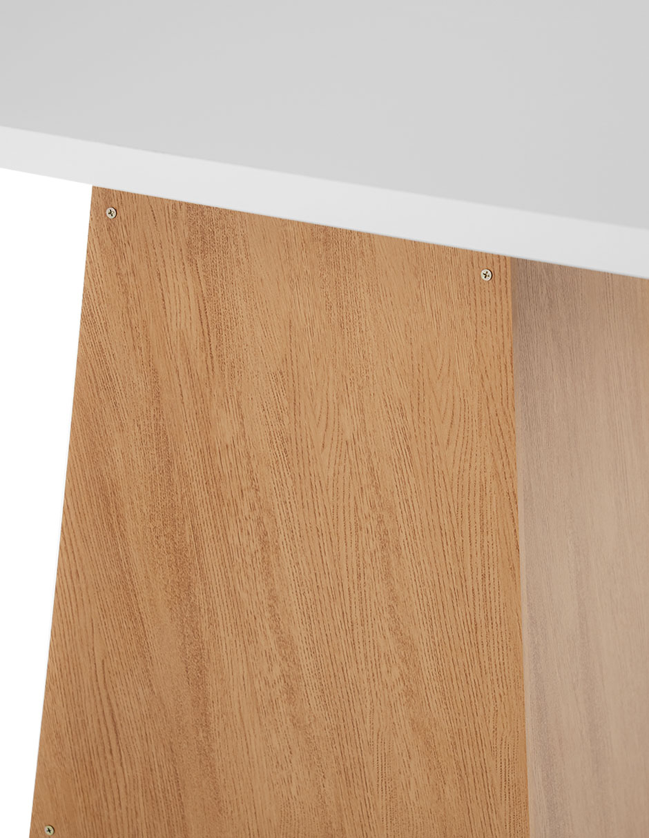 Mesa de comedor armable de madera 3