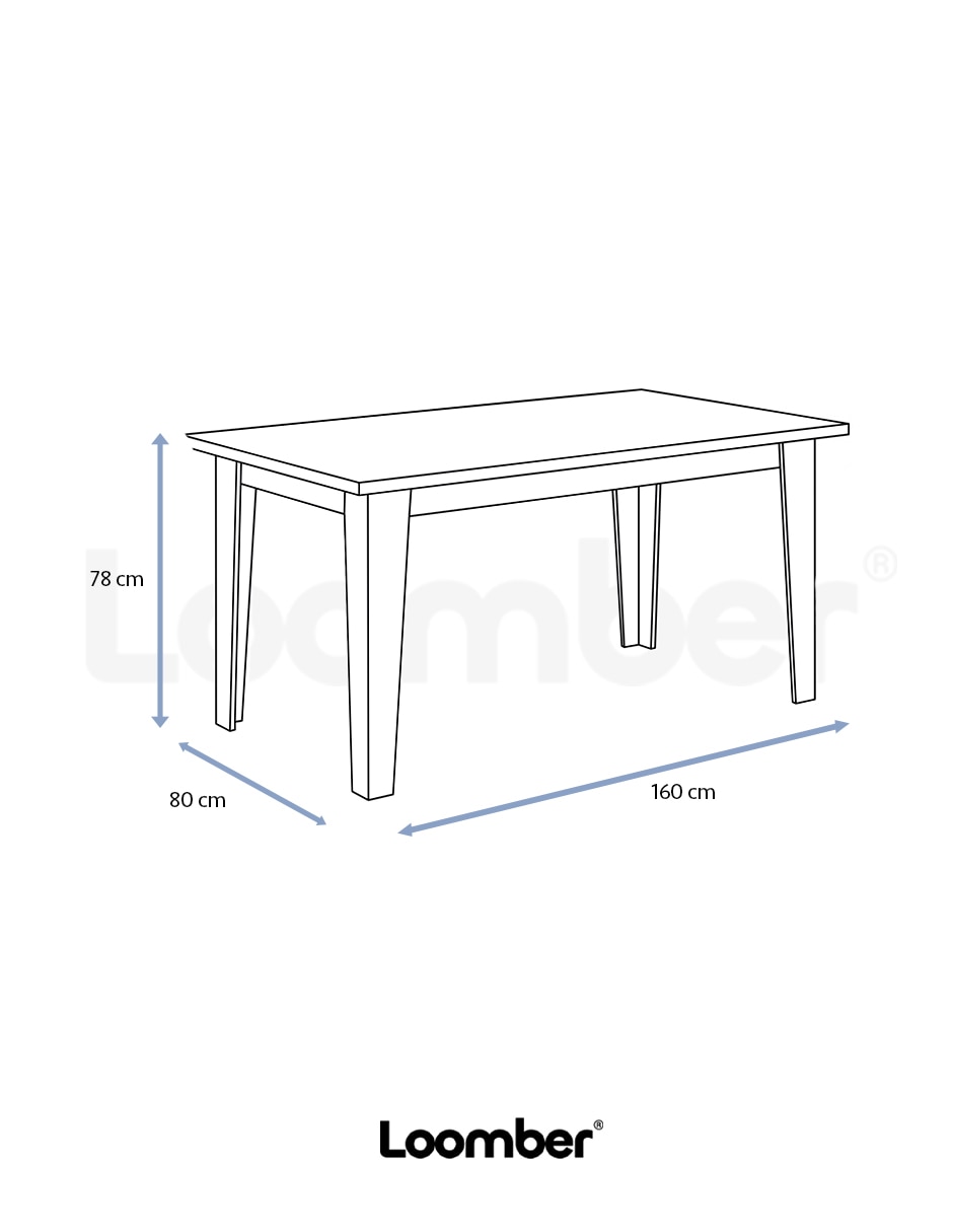 Mesa de comedor armable recife 6