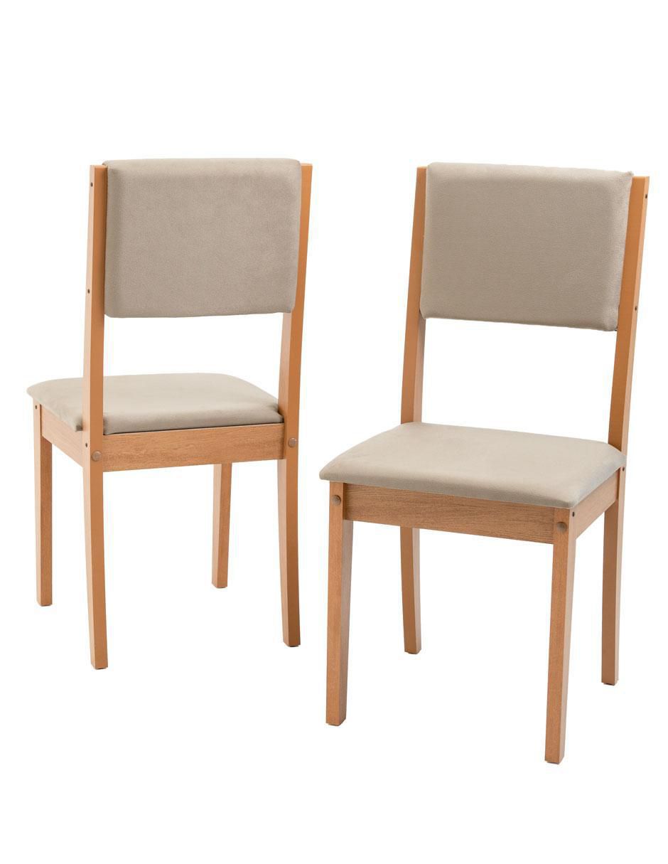 Set de sillas 2 piezas de madera