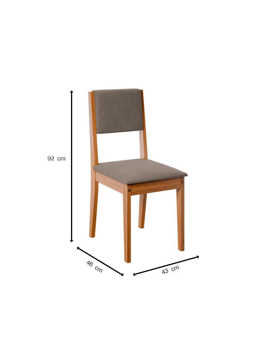 Set de sillas 2 piezas de madera 6