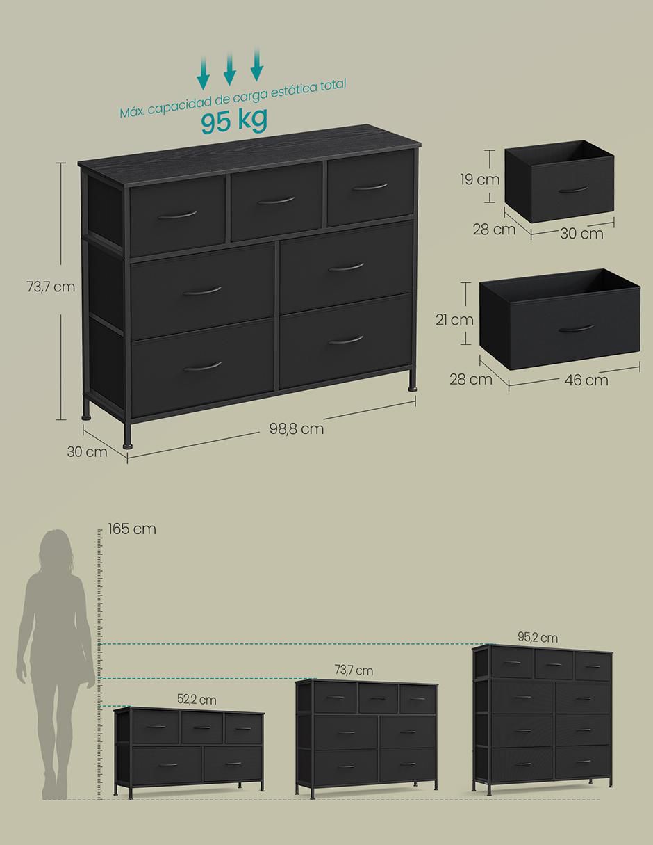 Cómoda Bellah de MDF 5