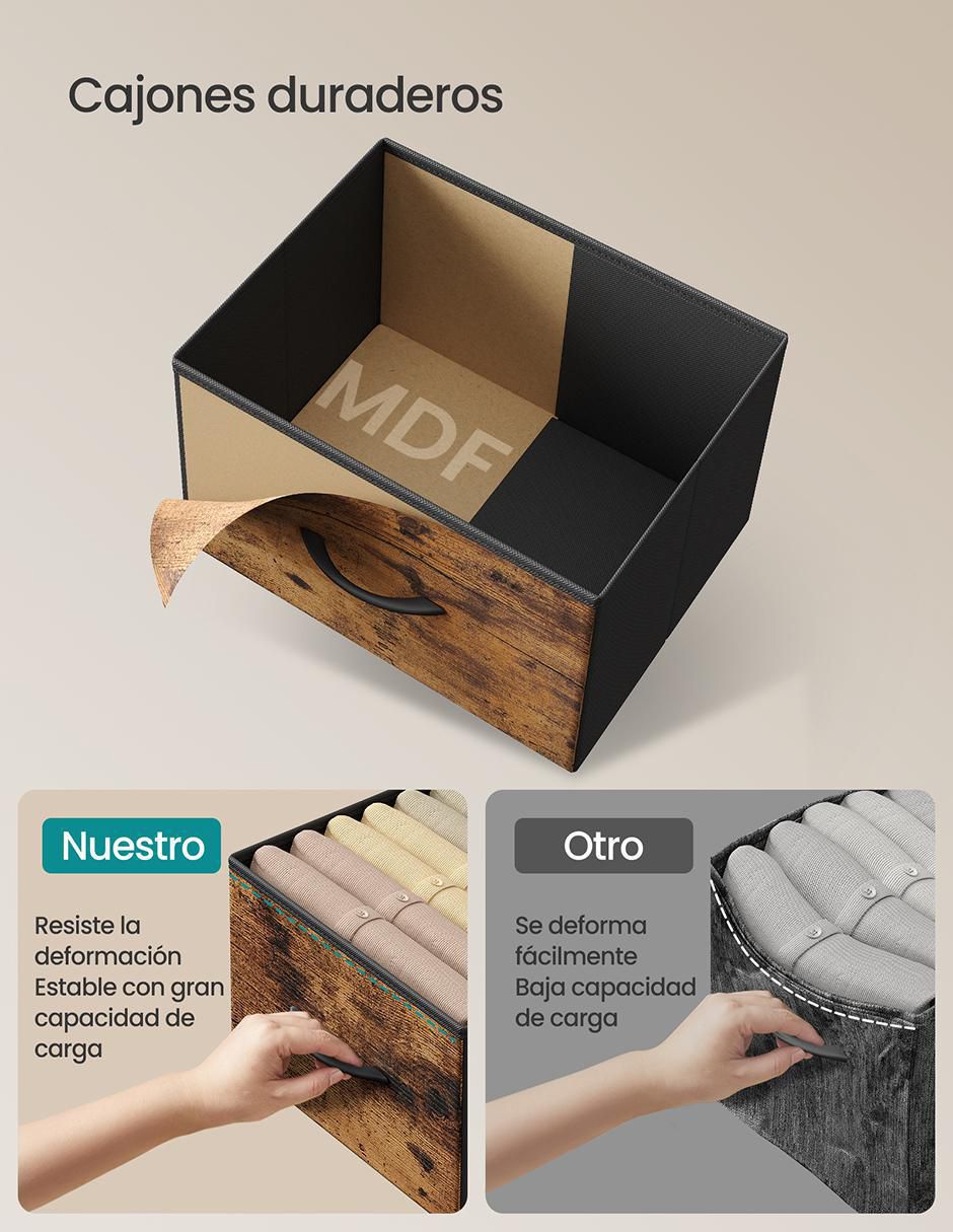 Cómoda Bellah de MDF