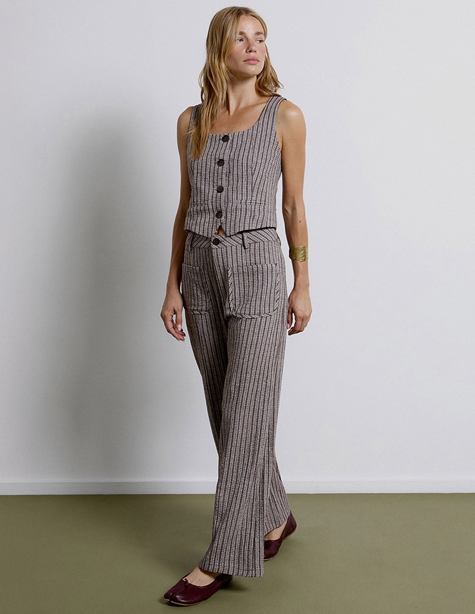 Pantalón acampanado Renatta&Go baggy para mujer