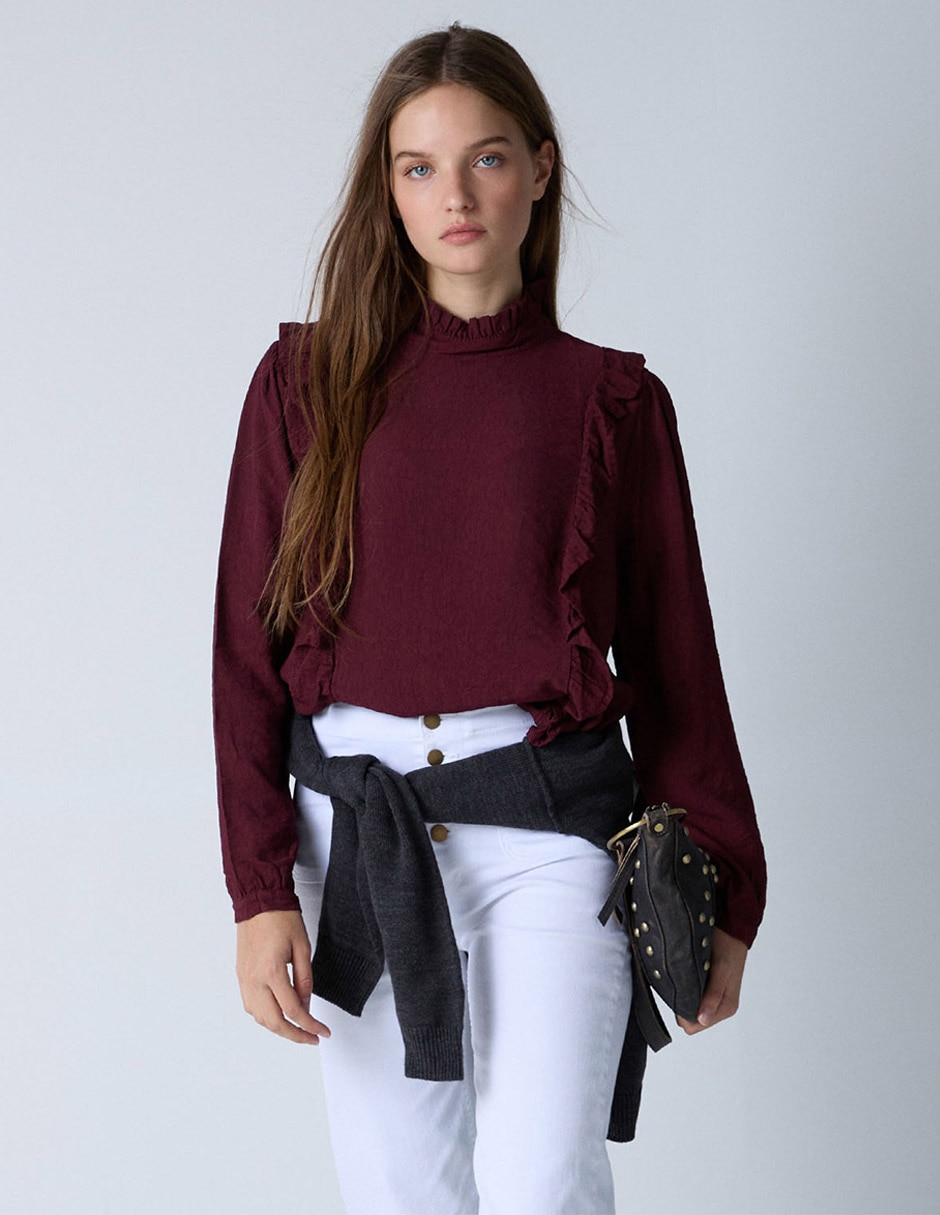 Blusa manga larga para mujer 1