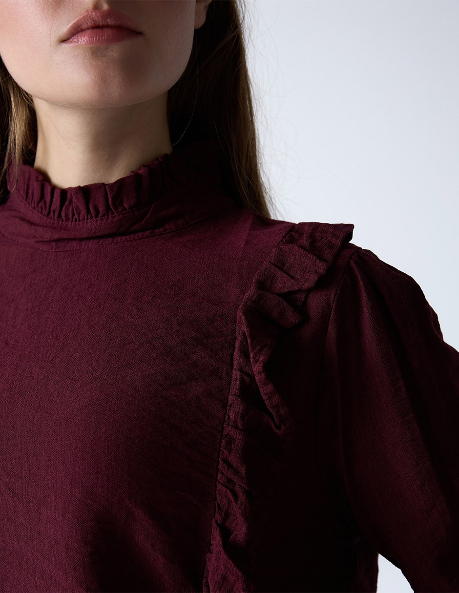 Blusa manga larga para mujer 8
