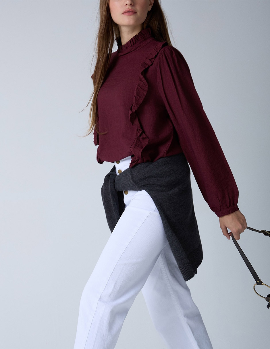 Blusa manga larga para mujer 9