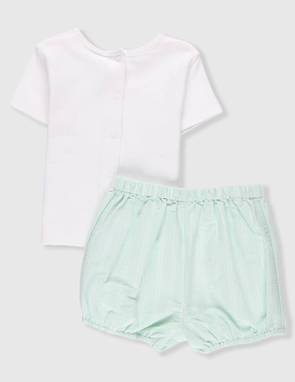 Conjunto casual de algodón para bebé niña