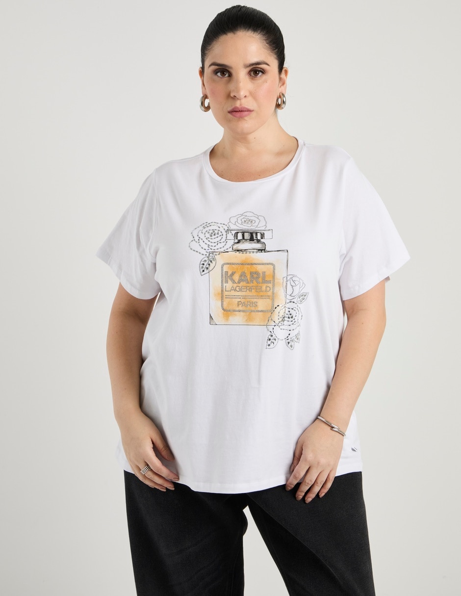 Playera manga corta cuello redondo para mujer Playera manga corta cuello redondo para mujer