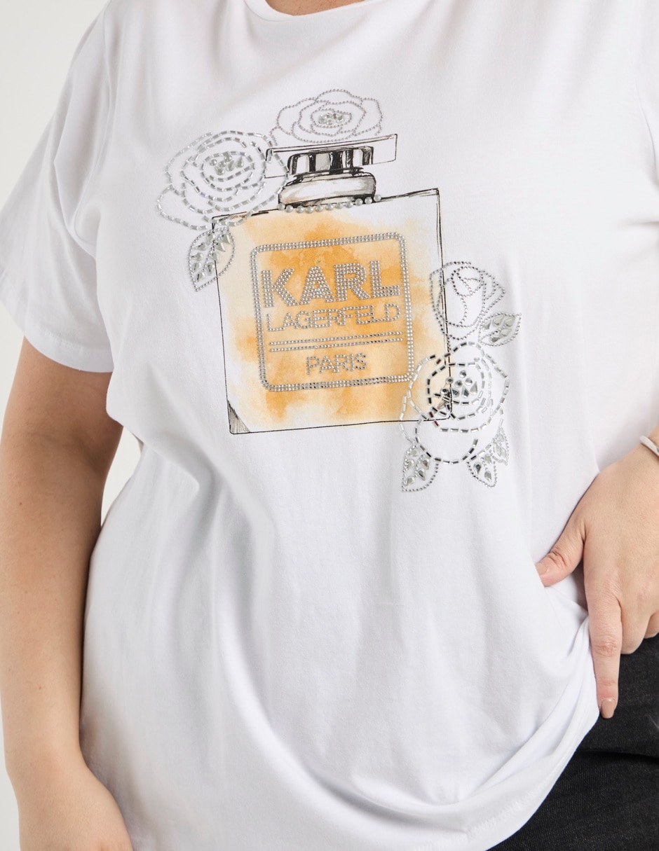 Playera manga corta cuello redondo mujer