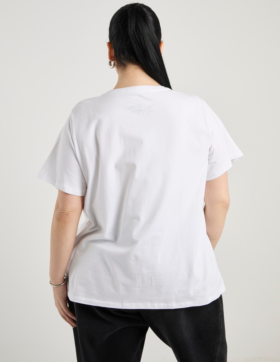 Playera manga corta cuello redondo mujer 6