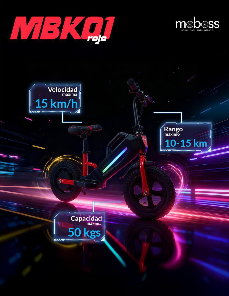 Bicicleta eléctrica K01 urbana rodada 12 9