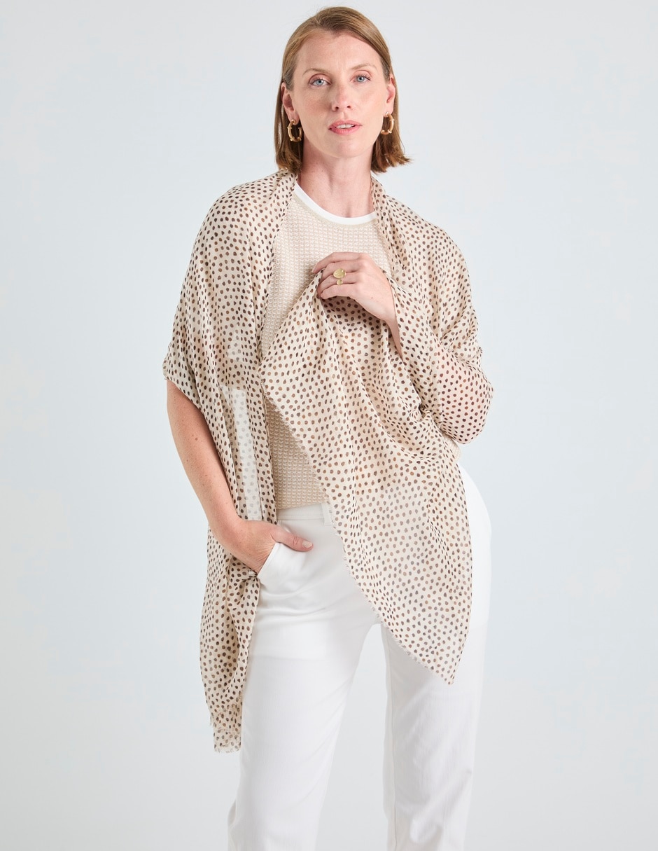 Pashmina Punt Roma Con Estampado Lunares Para Mujer