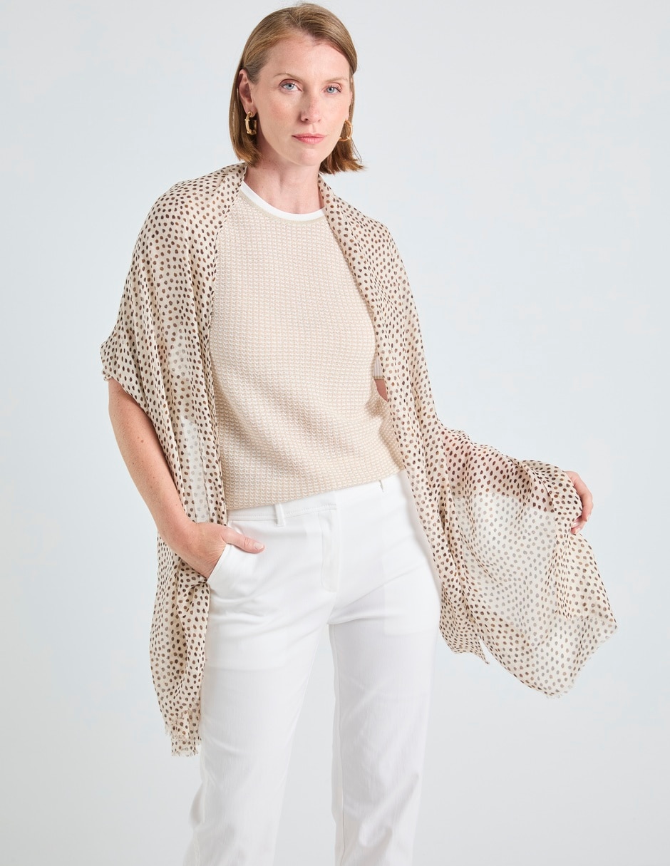 Pashmina Con Estampado Lunares Para Mujer