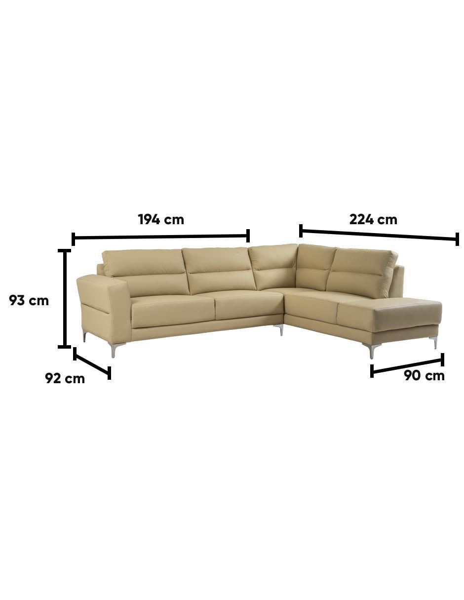 Chaise lounge dererecho Kessa de vinipiel