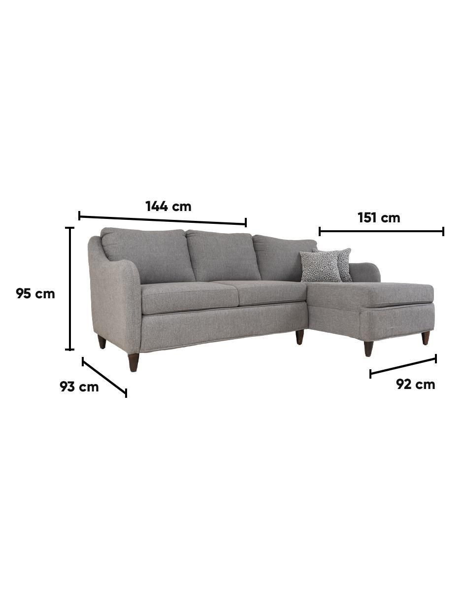 Chaise lounge dererecho Alborada Kessa de lino