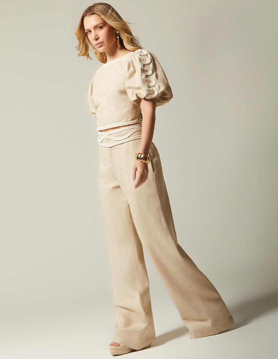 Top Studio F cuello redondo