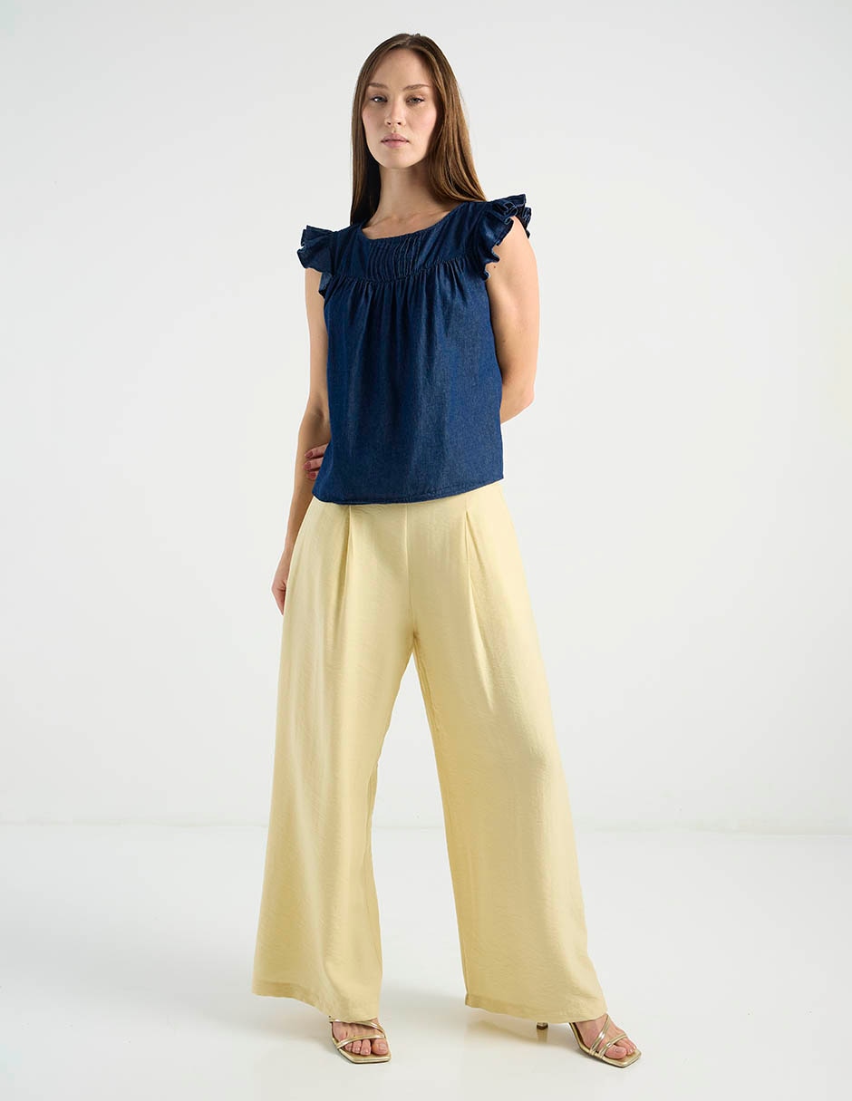 Pantalón wide leg para mujer 7