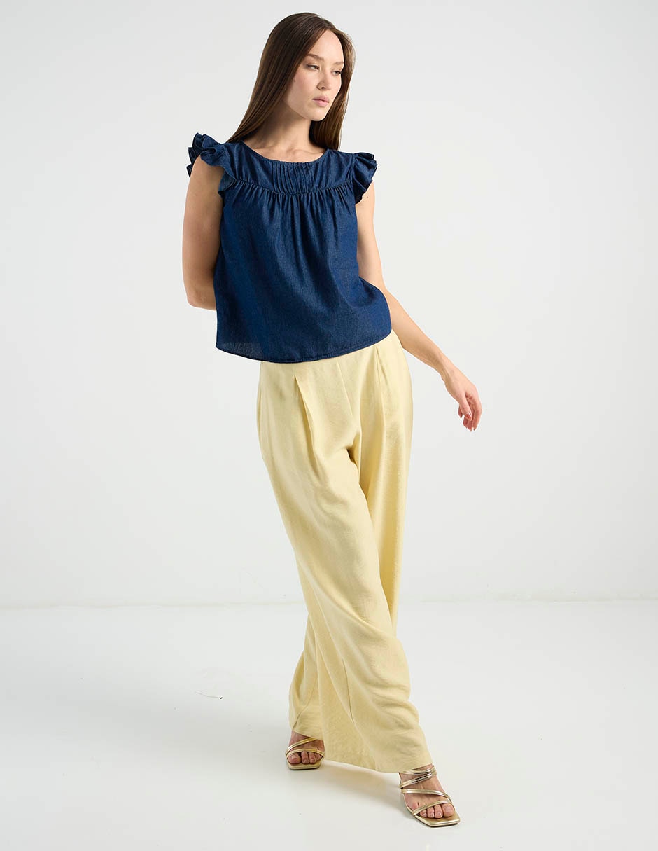 Pantalón wide leg para mujer 8