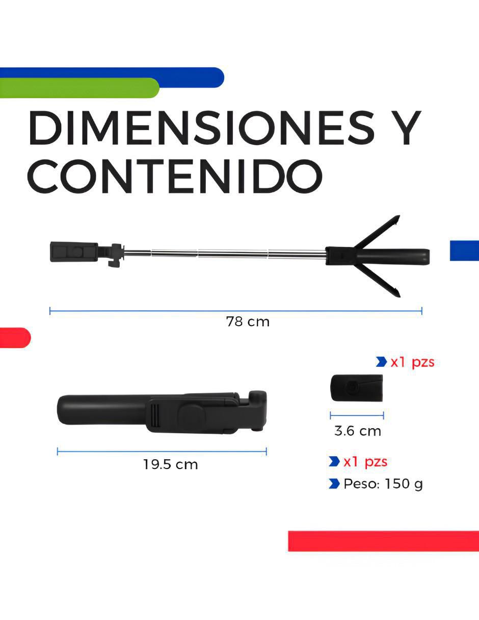 Selfie stick 7399 con controlo remoto 4