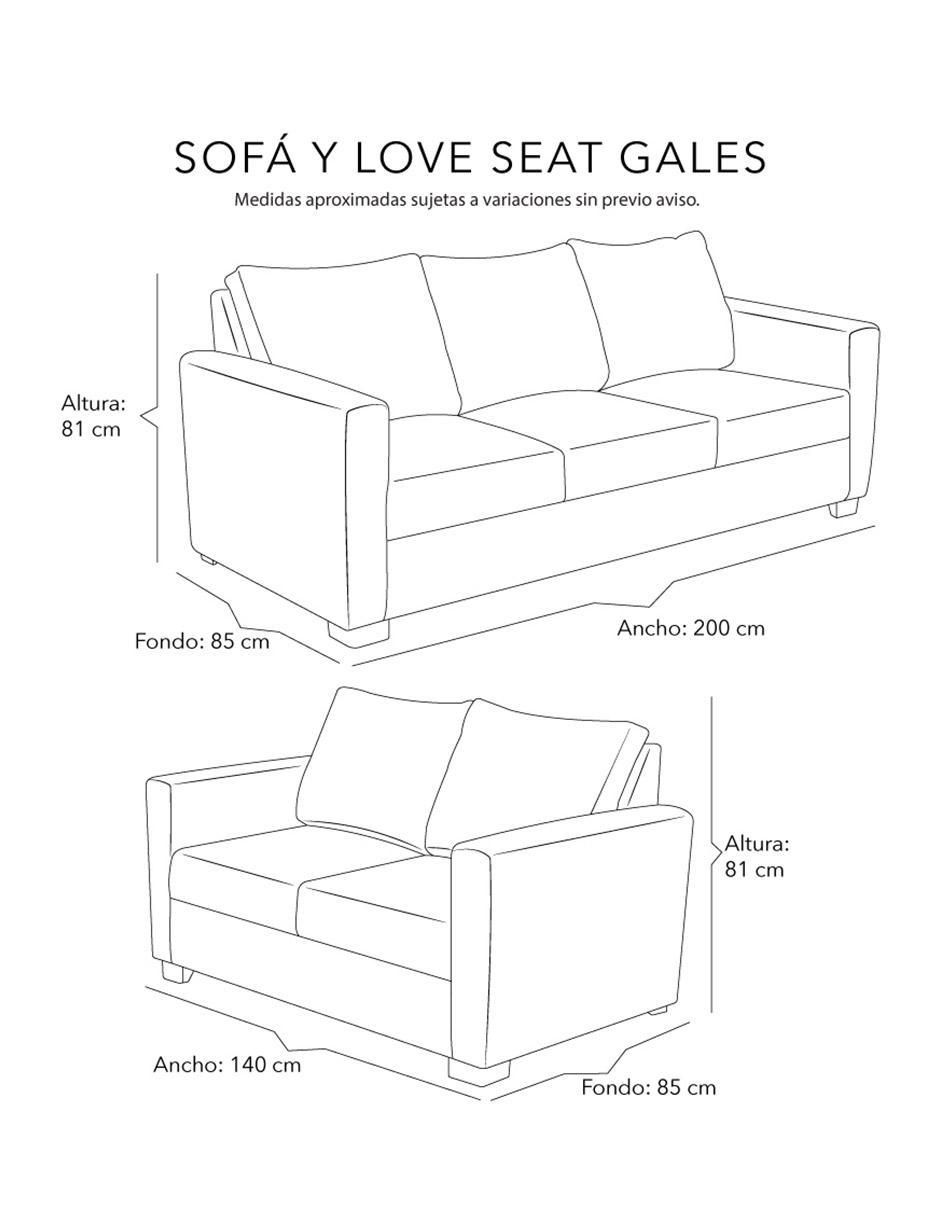 Sala 2 piezas Gales 8