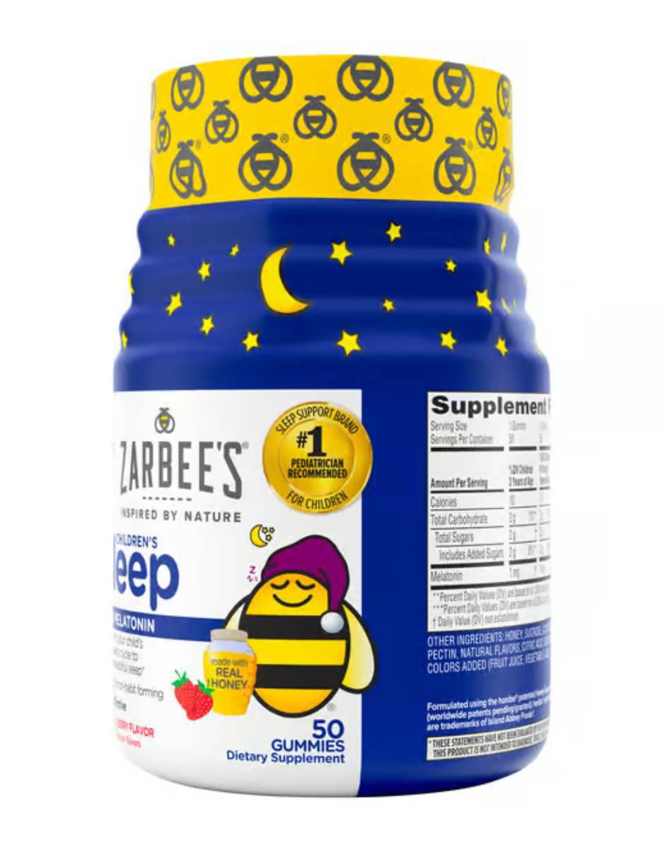 Gomitas para dormir con melatonina sabor fresa de 50 gomitas 2