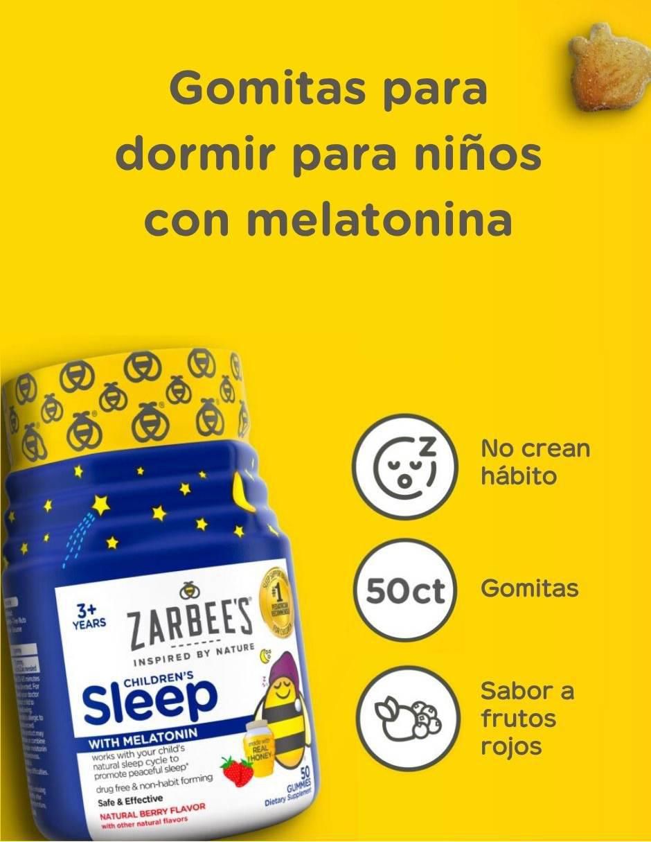 Gomitas para dormir con melatonina sabor fresa de 50 gomitas 3