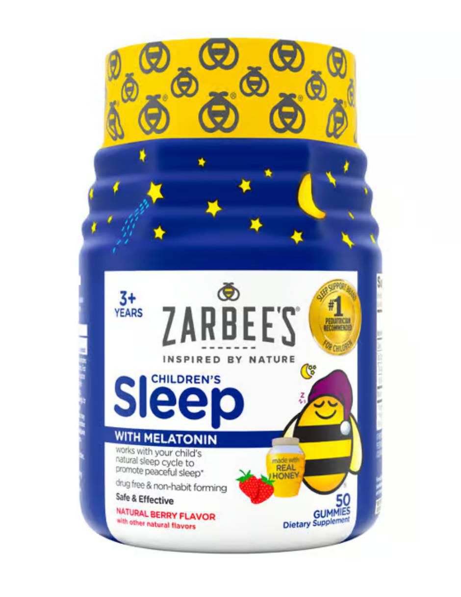 Gomitas para dormir con melatonina sabor fresa de 50 gomitas
