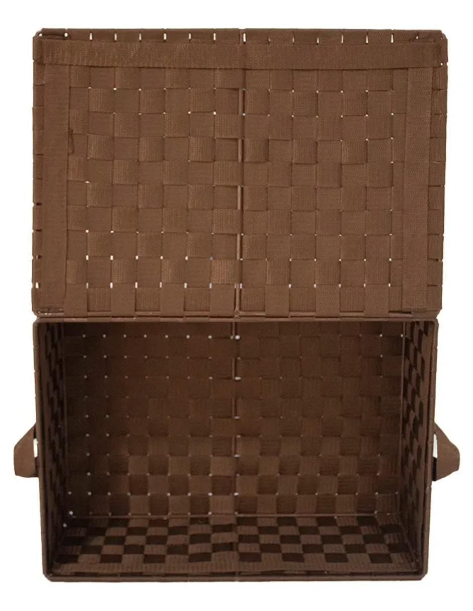 Canasta con forma rectangular Limpro de plástico
