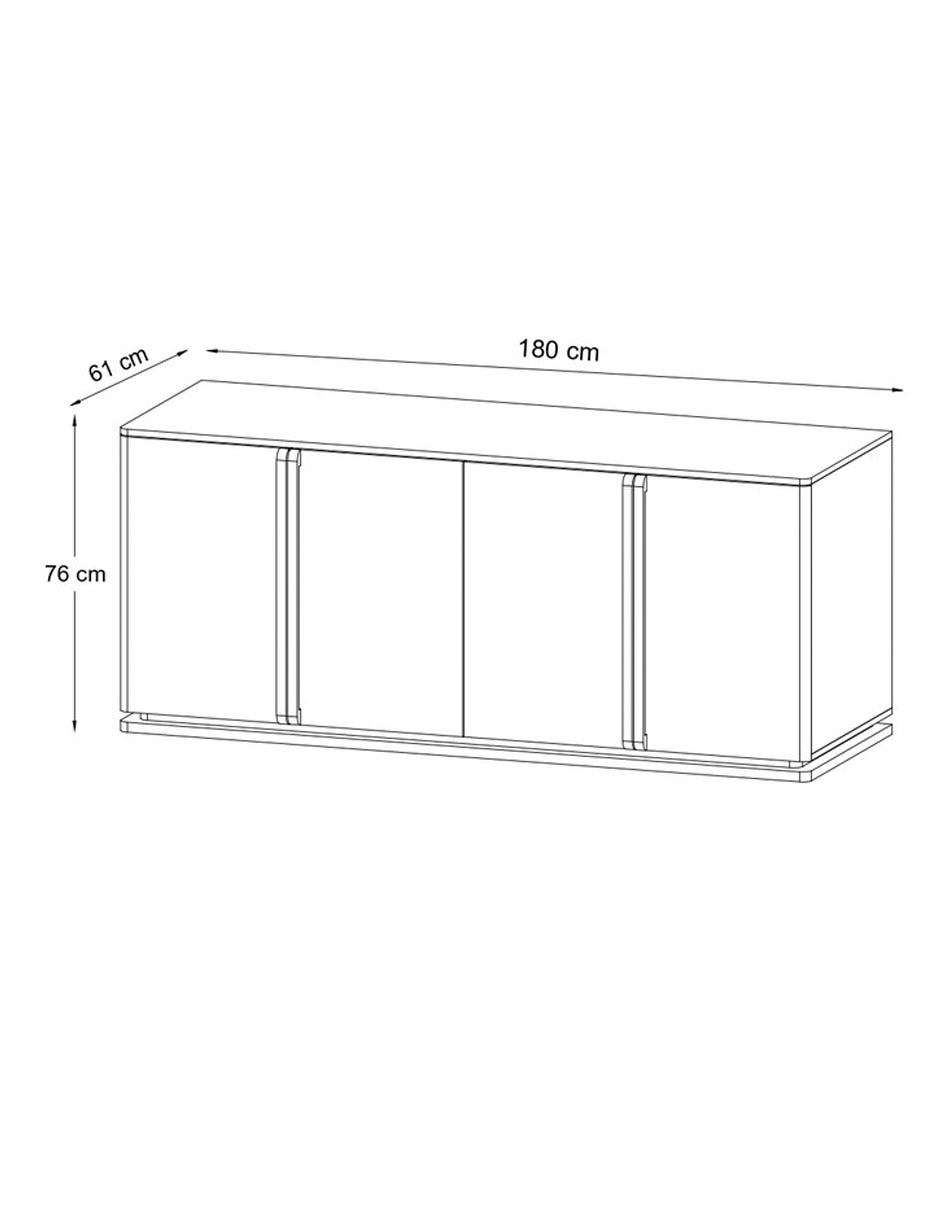 Mueble de tv armable contemporany de madera 10