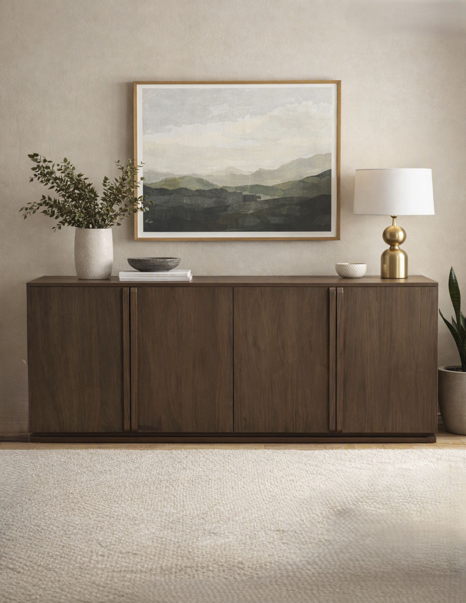Mueble de tv armable contemporany de madera 9