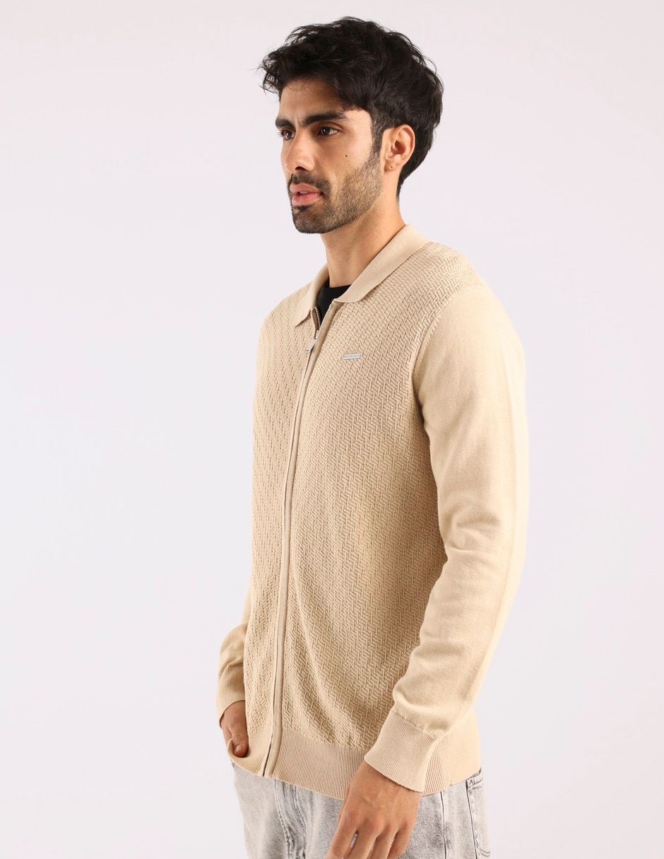 Suéter cuello con cierre para hombre 7