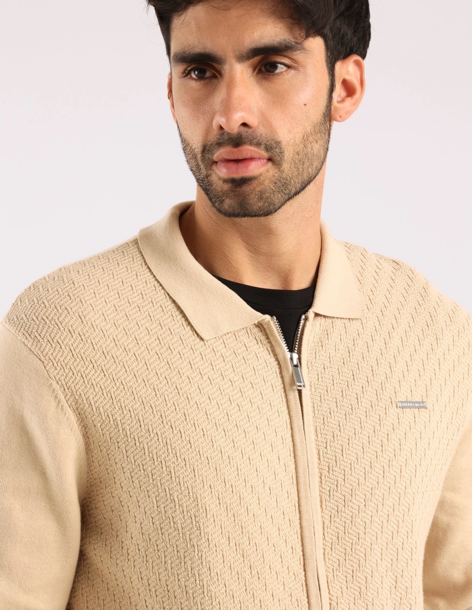 Suéter cuello con cierre para hombre 10