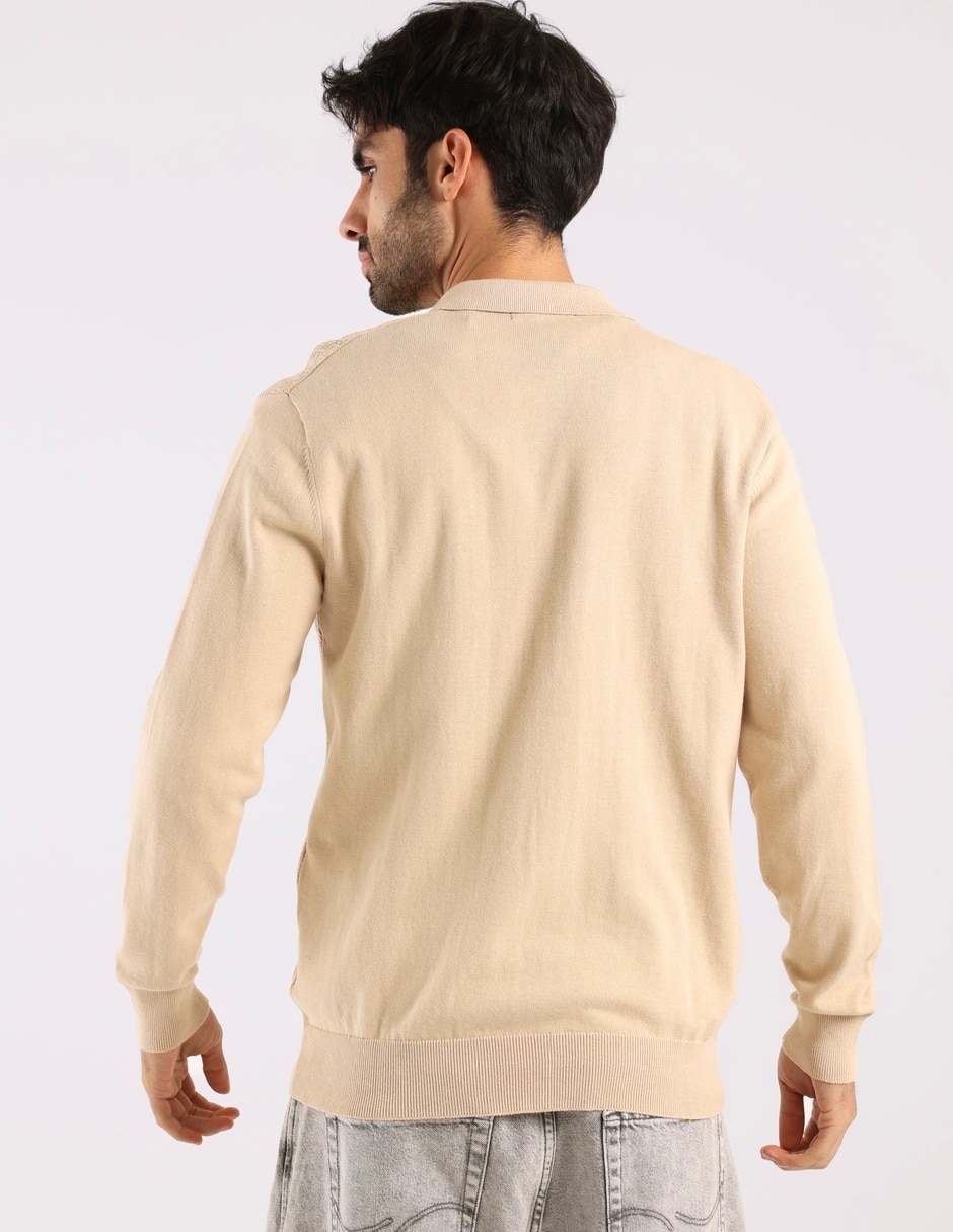 Suéter cuello con cierre para hombre 11