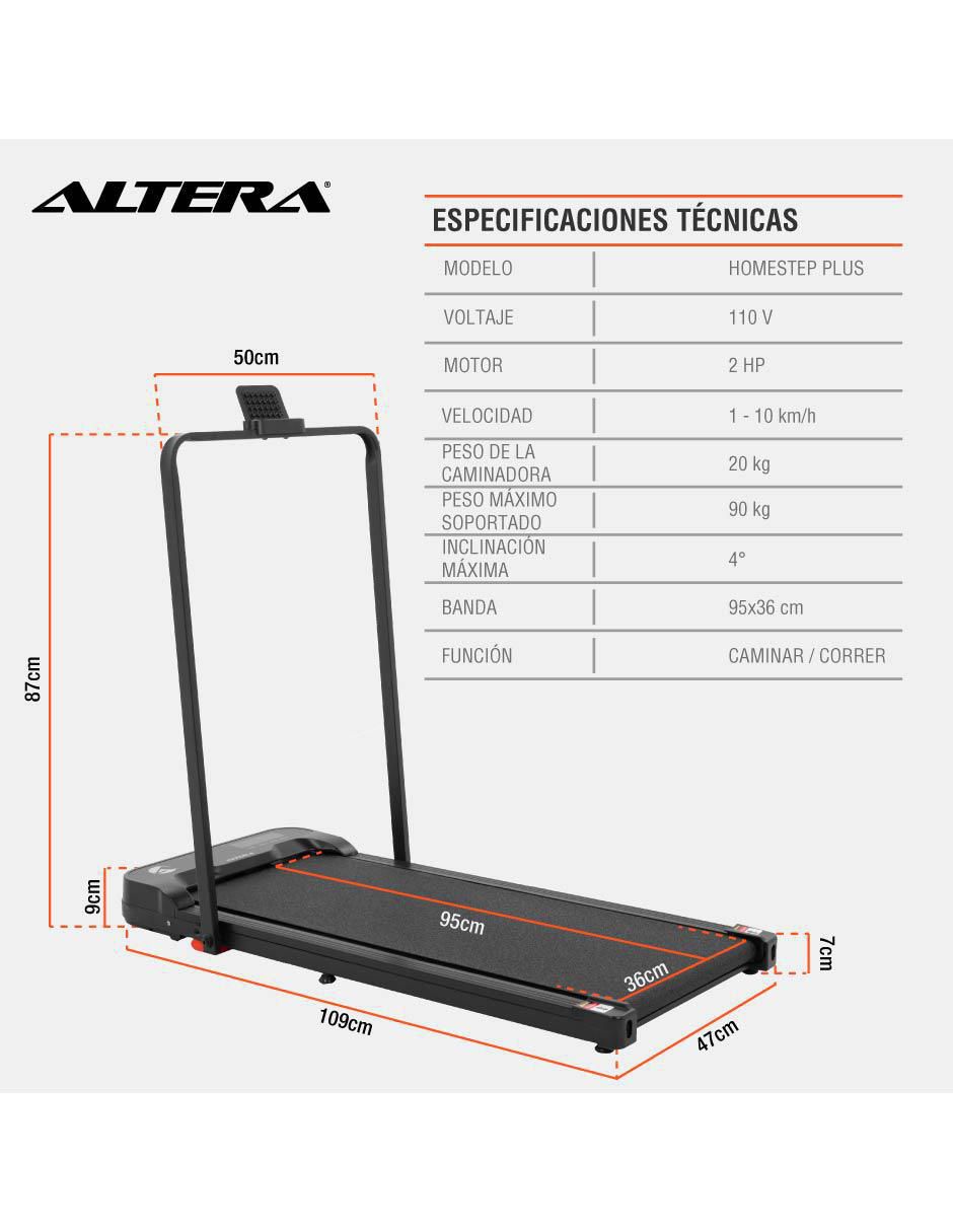 Caminadora casera Altera Homestep Plus plegable