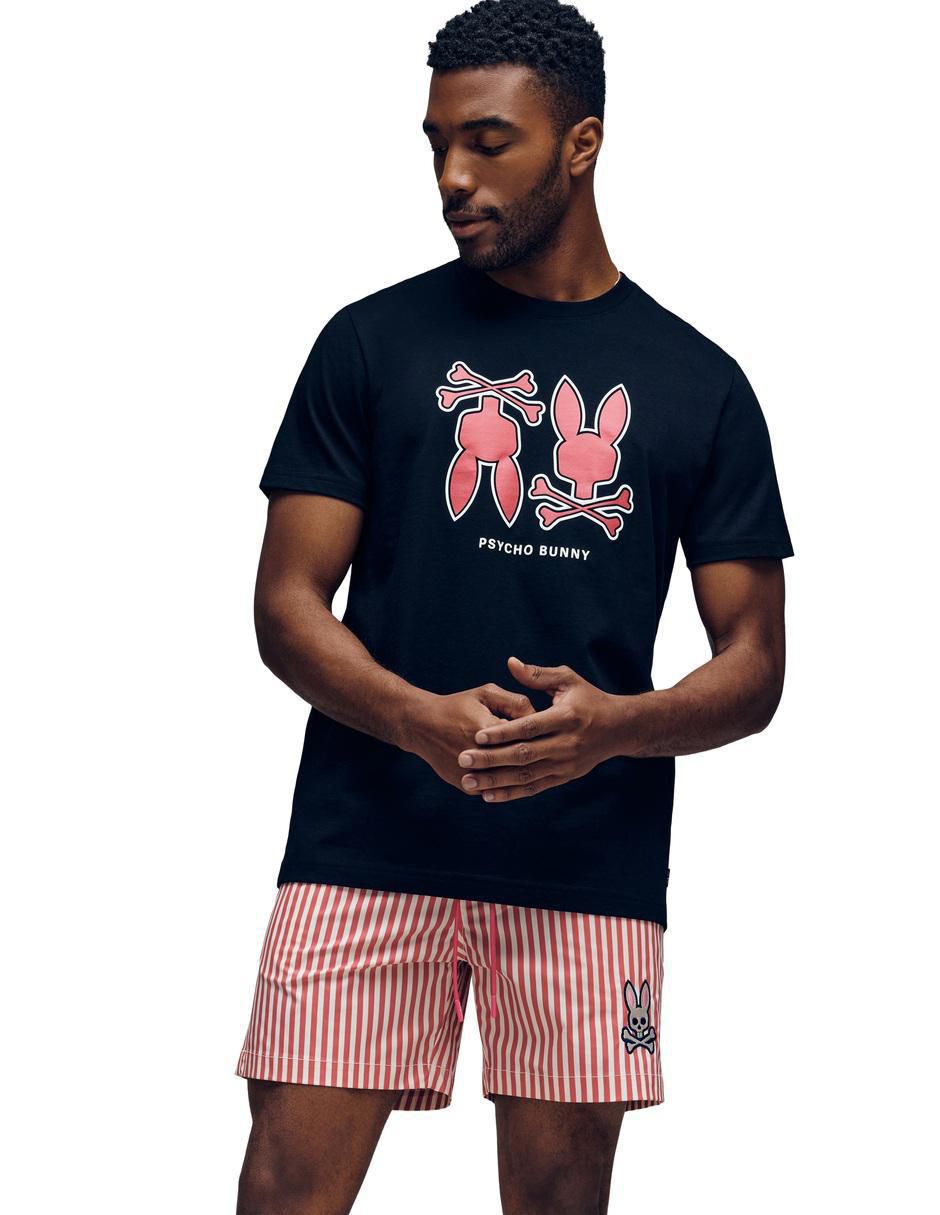 Playera Psycho Bunny FD25 cuello redondo para hombre