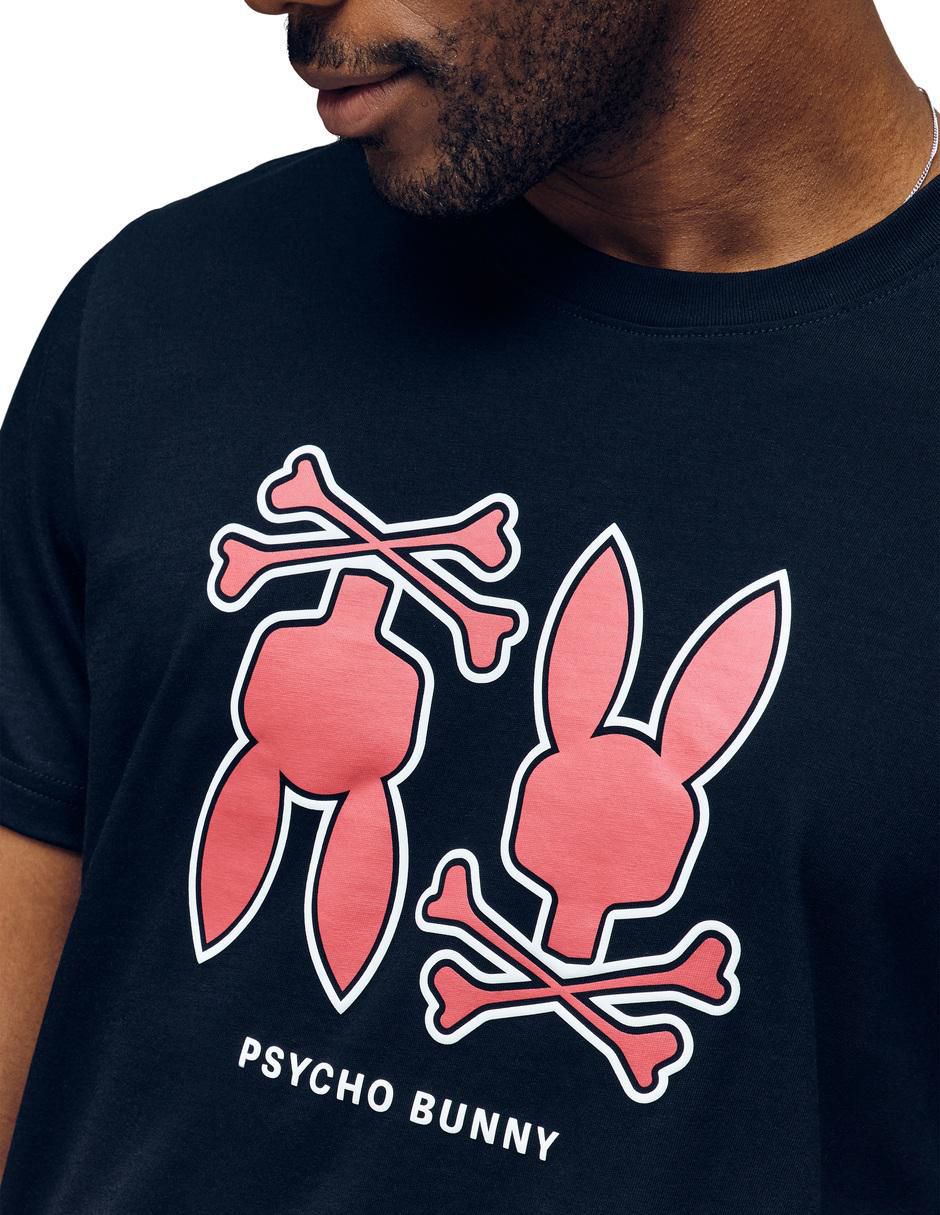Playera Psycho Bunny FD25 cuello redondo para hombre