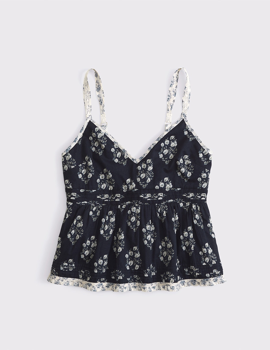 Top Abercrombie & cuello V escote V tirante ajustable 5