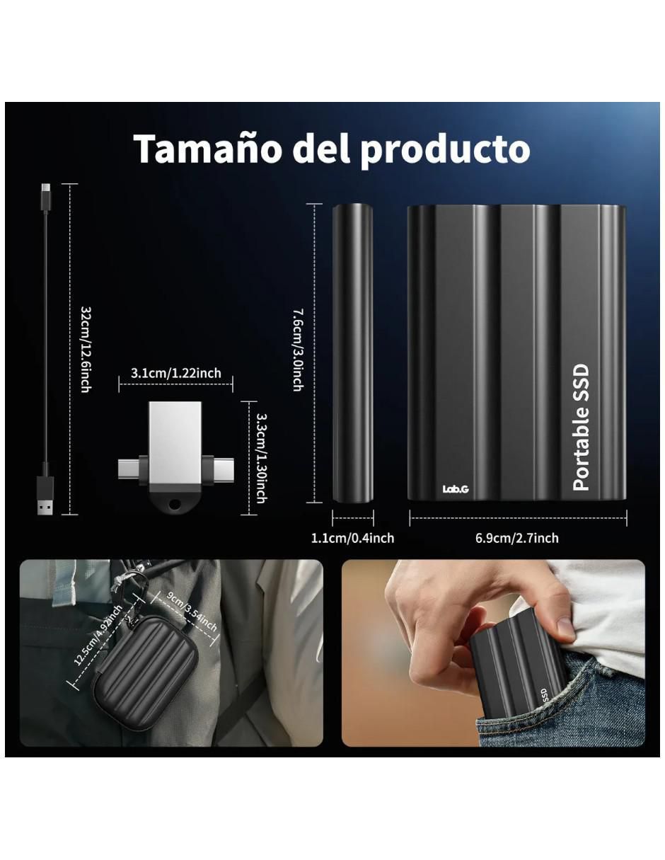 Disco duro externo Lab.G capacidad 2 TB
