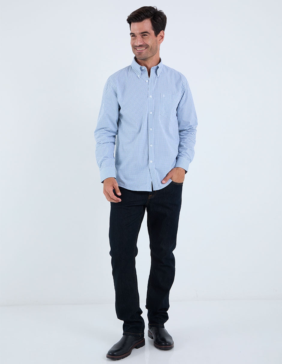 Camisa casual Dioro de algodón manga larga para hombre