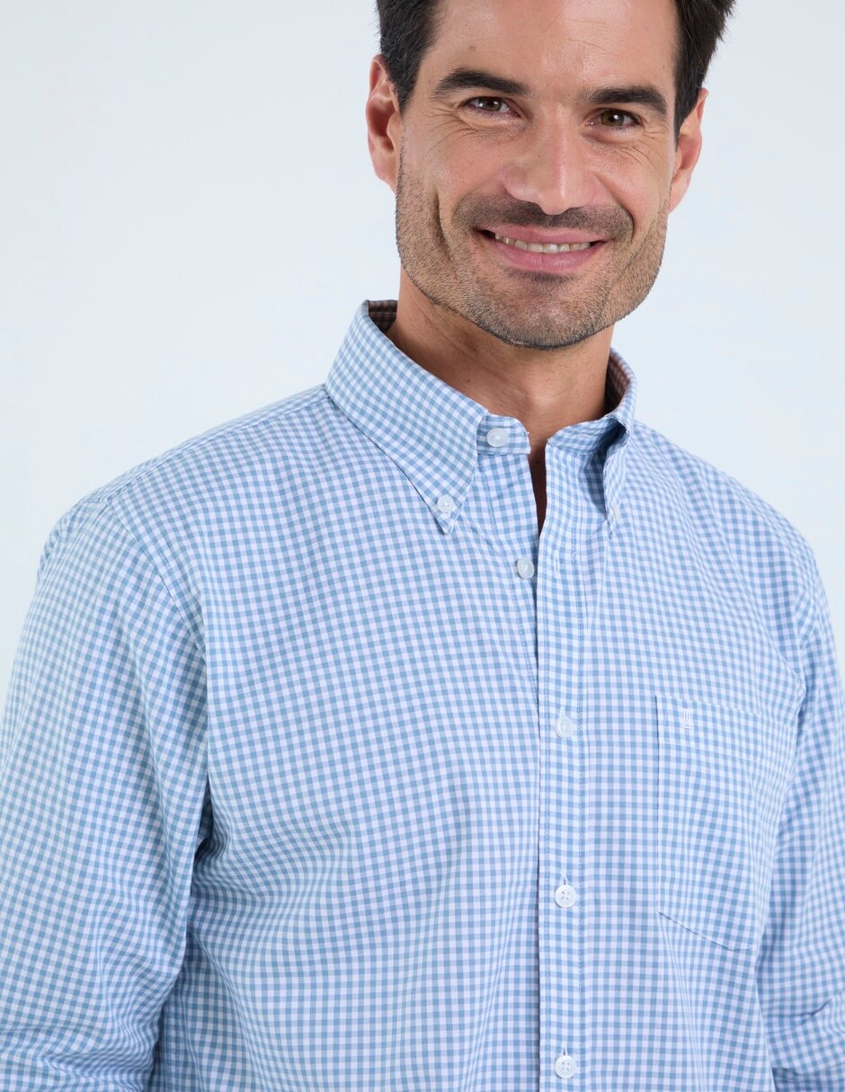 Camisa casual Dioro de algodón manga larga para hombre