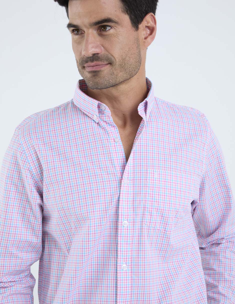 Camisa casual de algodón manga larga para hombre 3