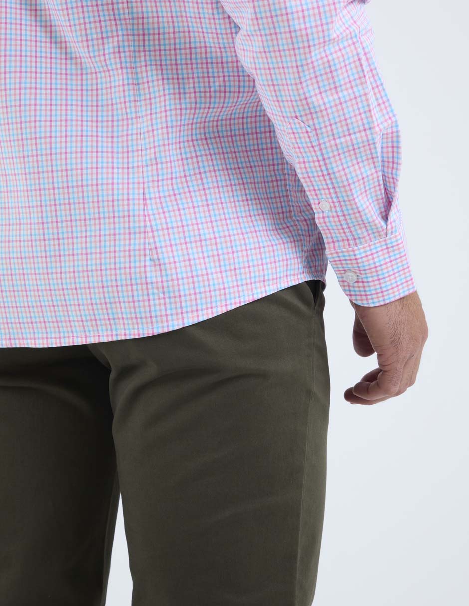 Camisa casual de algodón manga larga para hombre 4