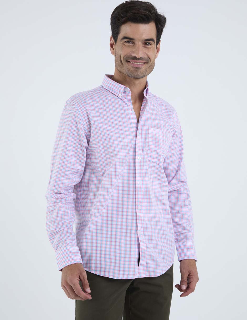 Camisa casual de algodón manga larga para hombre Camisa casual de algodón manga larga para hombre