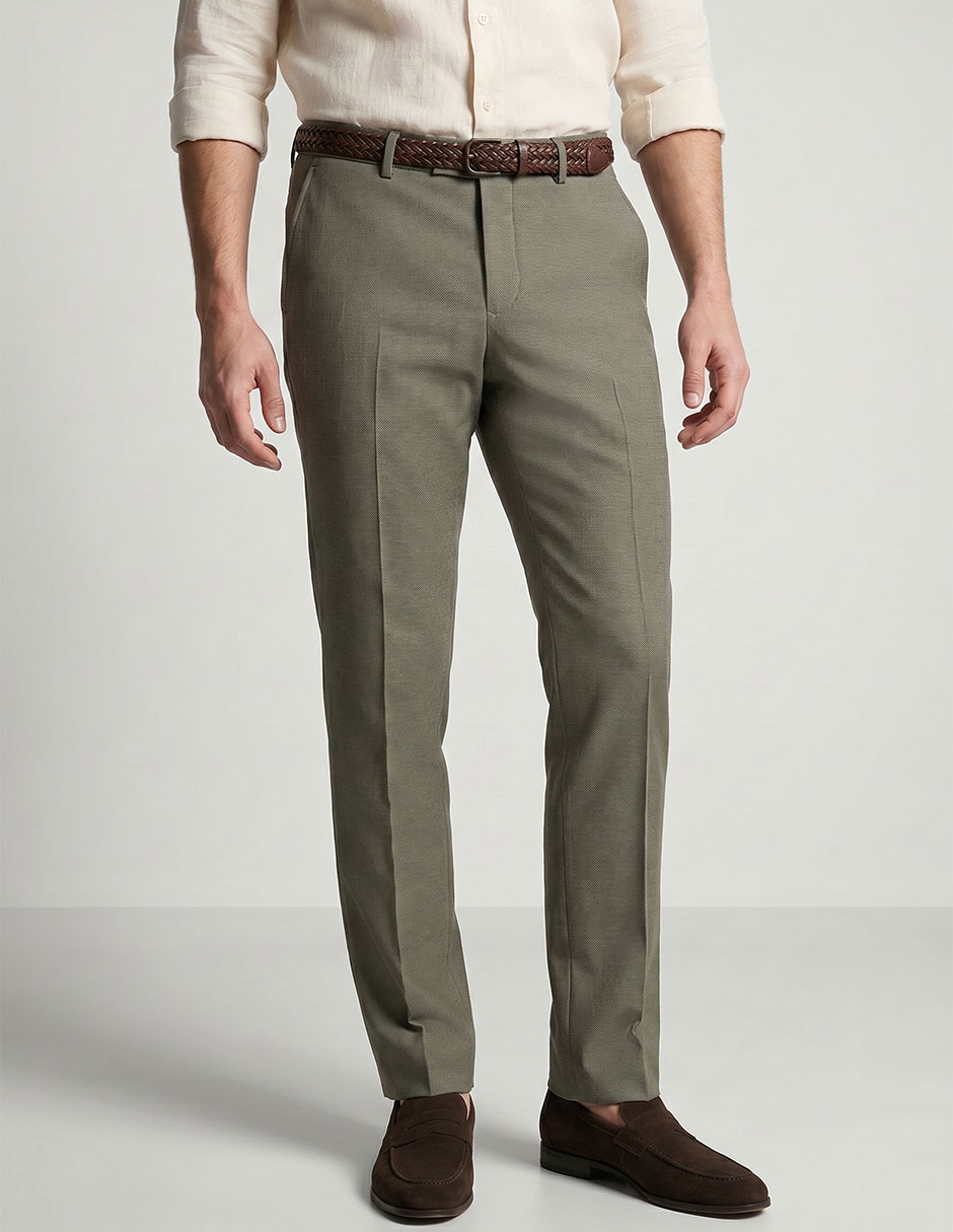 Pantalón de vestir slim para hombre Pantalón de vestir slim para hombre