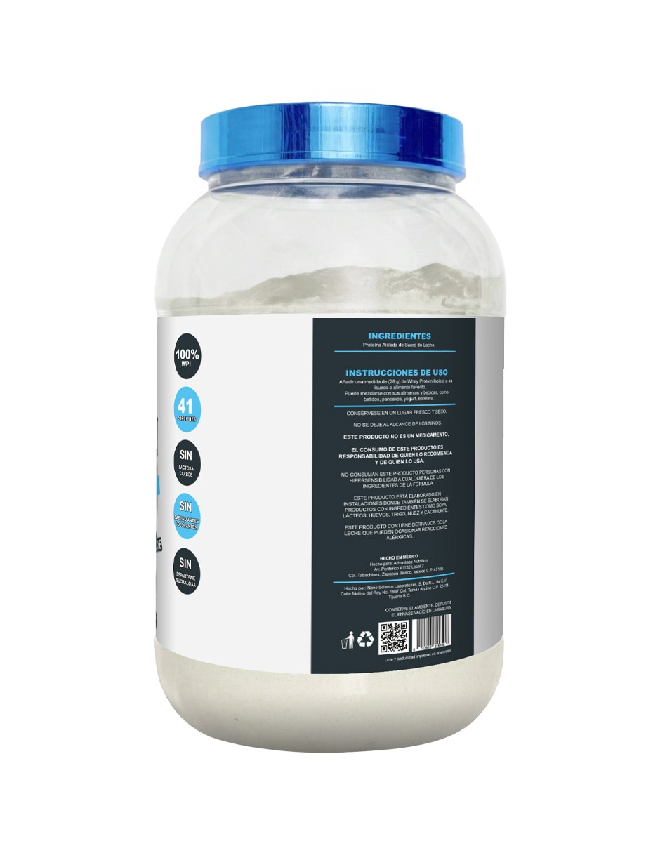 Pureza Aislado de Suero de Leche Advance Nutrition de 1 kg